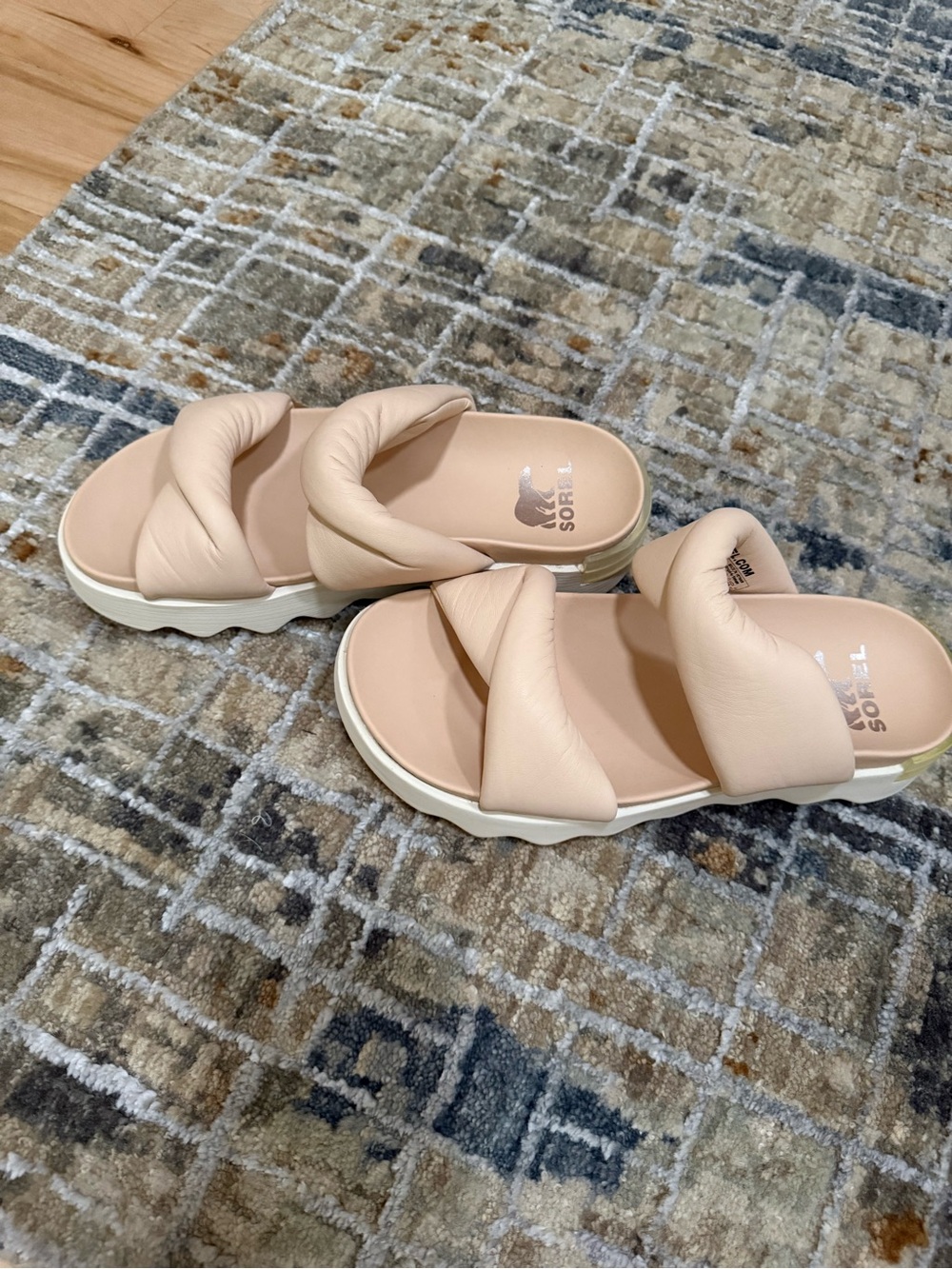Sorel Women's Padded Slide Sandals in Light Blush